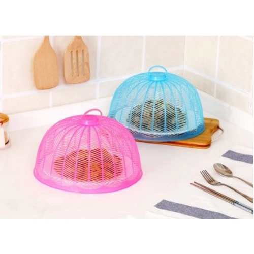 Plastik Piknik Yemek Ekmek Koruyucu Tabak Cibinlik Sineklik - 3