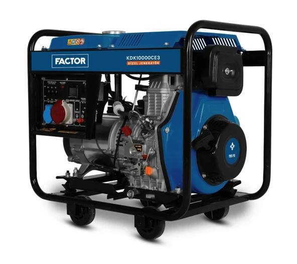 Factor KDK10000CE3 9.4 kVA İpli Marşlı Dizel Jeneratör 380V