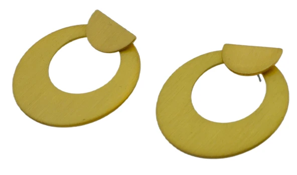 Koton Altın Renk Metal Halka Küpe (3.5cm X 3.5cm) - 5