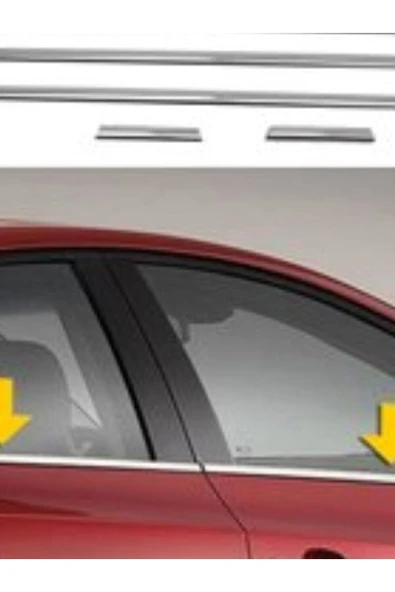 Chevrolet Cruze 2009+2012 Krom Cam Çıtası 6 Parça Paslanmaz Çelik