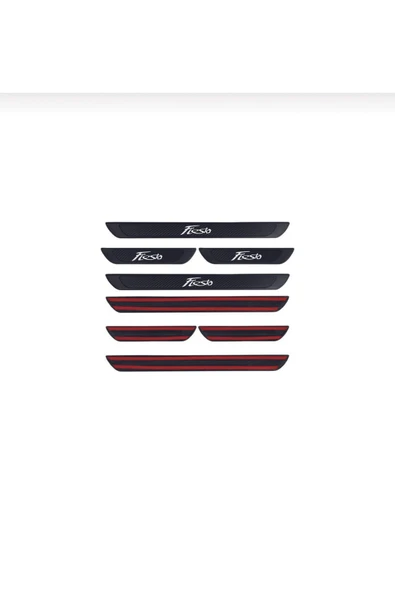 FORD FİESTA 2009-2017 MODELLER OLD KARBON KAPI EŞİĞİ 4 PARÇA KROM YAZILI - Resim 4