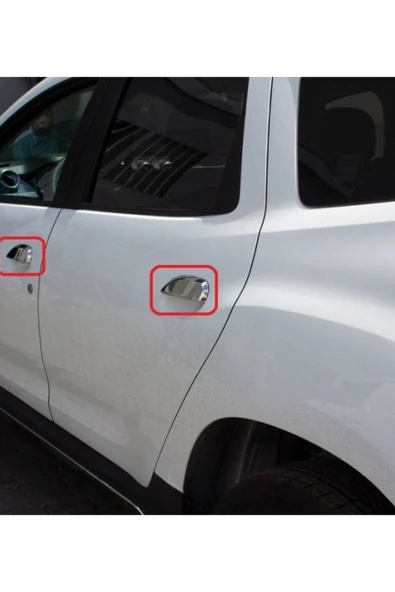 DACİA DUSTER 2018 VE ÜZERİ MODELLER KROM KAPI KOLU 4 KAPI PASLANMAZ ÇELİK ürün görseli 1