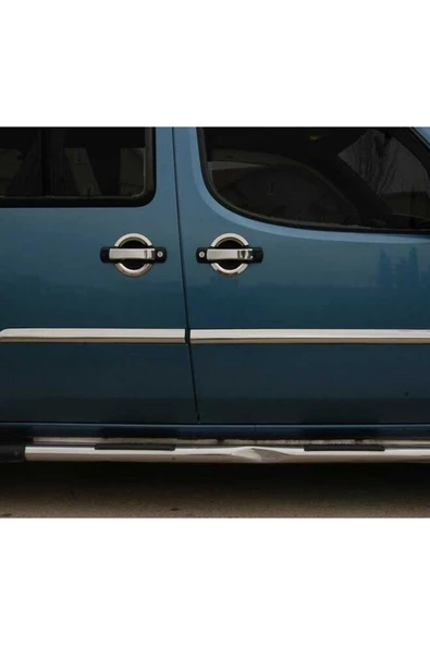FİAT DOBLO 2000-2005 MODEL ARASI KROM YAN KAPI ÇITASI 4 PARÇA PASLANMAZ ÇELİK - Resim 2