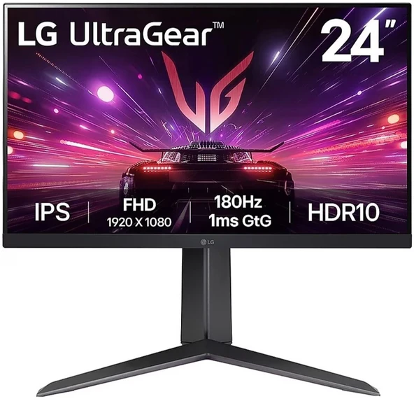 LG UltraGear 24GS65F-B 23.8" 1 ms Full HD Pivot IPS 180 Hz Oyuncu Monitörü