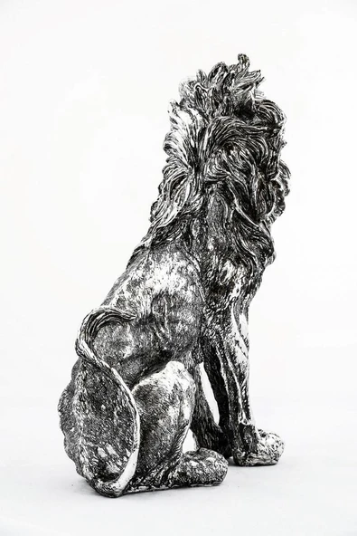 Polyester Dekoratif Aslan Biblo 38 Cm Dekoratif Hediyelik - Resim 2