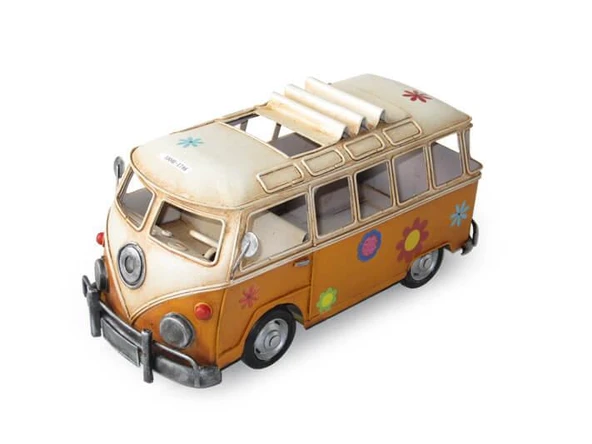 Dekoratif Metal Minibüs Biblo Dekoratif Hediyelik ürün görseli 1