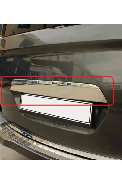 FORD COURİER 2014 VE ÜZERİ MODELLER KROM BAGAJ ÇITASI PLAKA ÜSTÜ ürün görseli 1