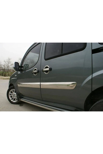 Fiat Doblo 2005-2006-2007-2008-2009-2010 Krom Yan Kapı Çıtası 4 Kapı Paslanmaz Çelik ürün görseli 1