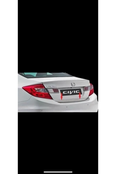 HONDA CİVİC FB7 KASA 2012-2015 MODELLER ARASI KROM BAGAJ ALT ÇITASI PASLANMAZ ÇELİK ürün görseli 1