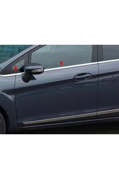 Ford Fiesta 2009-2010-2011-2012-2013-2014-2015 Krom Cam Çıtası 8 Parça Paslanmaz Çelik ürün görseli 1