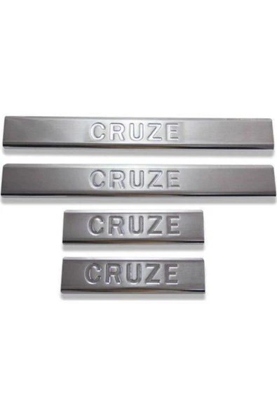 Chevrolet Cruze Sedan Krom Kapı Eşiği Takımı 4prç Paslanmaz Çelik ürün görseli 1
