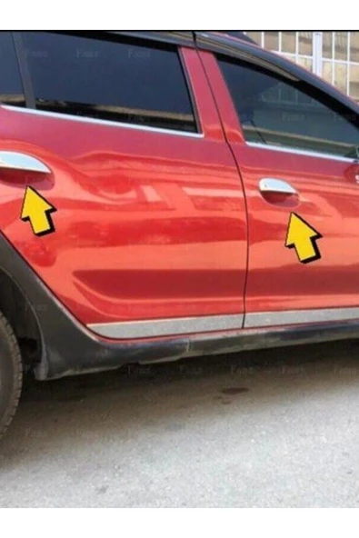 Dacia Sandero Stepway 2013> Krom Kapı Kolu 4 Kapı Paslanmaz Çelik ürün görseli 1