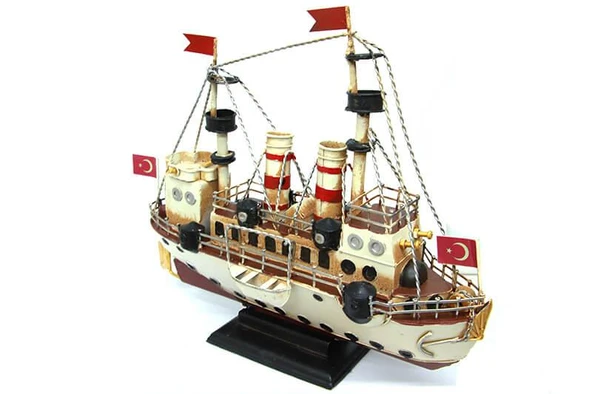 Metal Gemi Biblo Dekoratif Hediyelik - 3
