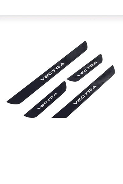 OPEL VECTRA C 2002-2008 MODELLER OLD KARBON KAPI EŞİĞİ 4 PARÇA KROM YAZILI - Resim 5