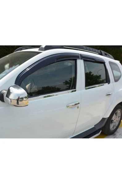 DACİA DUSTER 2010-2017 MODELLER ARASI KROM CAM ÇITASI 4 PARÇA PASLANMAZ ÇELİK - 1