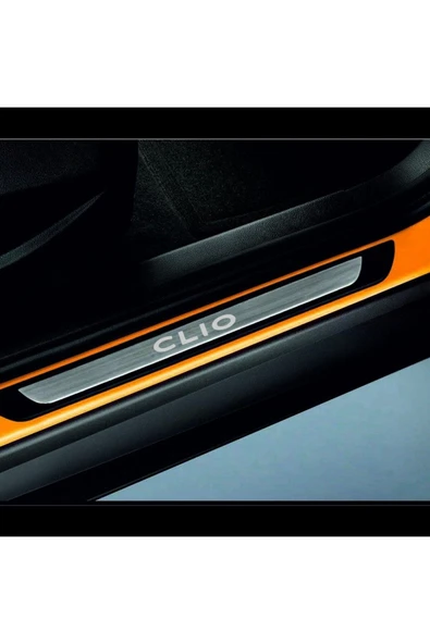 Renault Clio-4 2012-2019 Modeller Old Krom Kapı Eşiği 4 Parça Paslanmaz Çelik - Resim 2