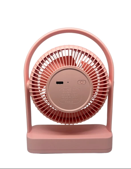 YS2235 Taşınabilir Masaüstü Pembe Usb Fan - 3