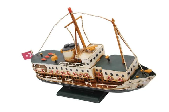 Metal Gemi Biblo Dekoratif Hediyelik - Resim 2