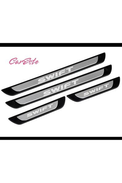 Suzuki Swift Old Krom Kapı Eşiği 4 prç. - Resim 3