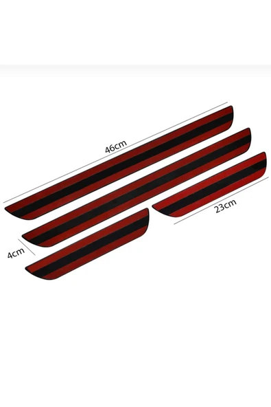 GEELY ECHO 2008-2012 MODELLER OLD KROM KAPI EŞİĞİ 4 PARÇA YAZILI - Resim 4