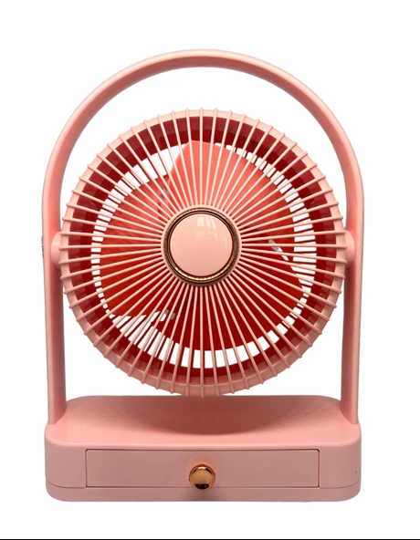 YS2235 Taşınabilir Masaüstü Pembe Usb Fan - 1