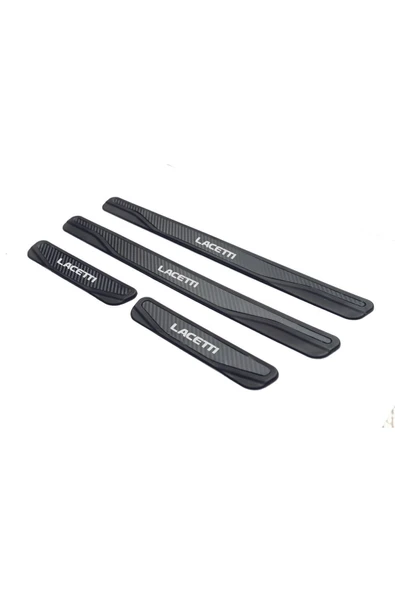 CHEVROLET LACETTİ 2002-2011 MODELLER NEW KARBON KAPI EŞİĞİ 4 PARÇA YAZILI - Resim 2