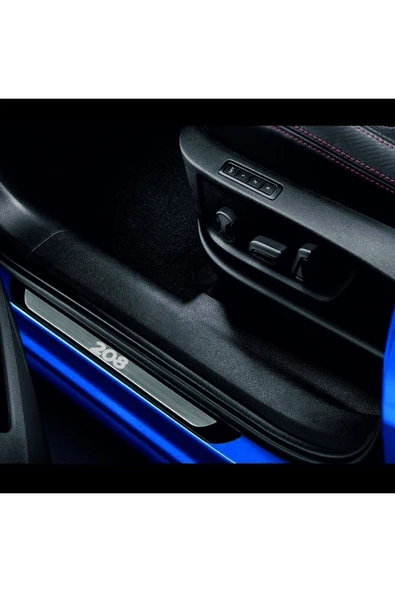 PEUGEOT 208 TÜM MODELLER UYUMLU OLD KROM KAPI EŞİĞİ 4 PARÇA YAZILI