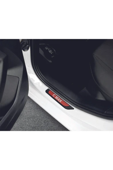 FORD C-MAX 2010 VE ÜZERİ MODELLER OLD KIRMIZI KAPI EŞİĞİ 4 PARÇA  KROM  YAZILI - Resim 5