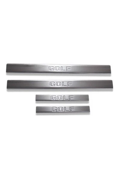 Vw Golf 4 1996-2004 Uyumlu Arası Krom Kapı Eşiği 4 Parça Paslanmaz Çelik ürün görseli 1