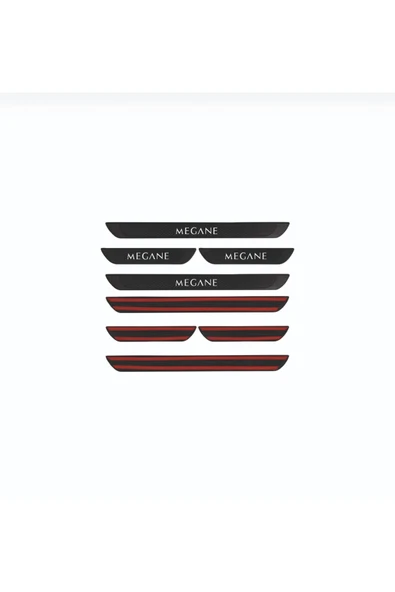 RENAULT 2010-2016 MEGANE OLD KARBON KAPI EŞİĞİ 4 PARÇA PASLANMAZ ÇELİK - Resim 2