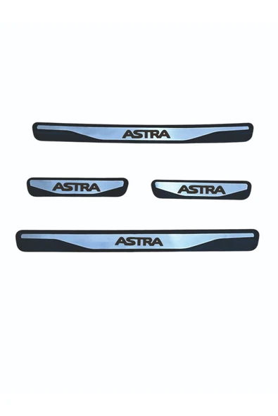 ASTRA L KAPI EŞİĞİ 2022 VE ÜZERİ NEW KROM KAPI EŞİĞİ 4 PARÇA PASLANMAZ ÇELİK - 1
