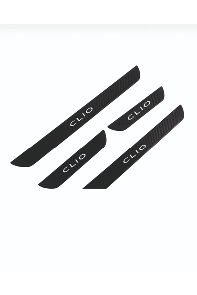 RENAULT 2019+ CLİO OLD KARBON KAPI EŞİĞİ 4 PARÇA PASLANMAZ ÇELİK - Resim 3