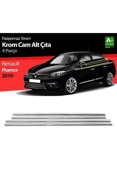Renault Fluence Krom Cam Çıtası 4 Prç. 2010 Ve Üzeri P. Çelik ürün görseli 1
