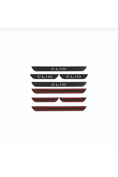 RENAULT 2019+ CLİO OLD KARBON KAPI EŞİĞİ 4 PARÇA PASLANMAZ ÇELİK - Resim 2