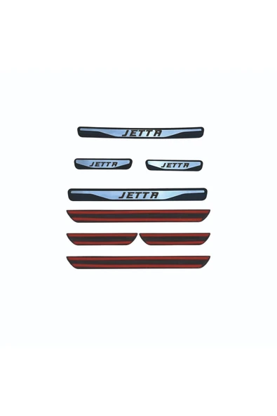 JETTA KAPI EŞİĞİ 2005-2011 NEW KROM KAPI EŞİĞİ 4 PARÇA PASLANMAZ ÇELİK - Resim 2