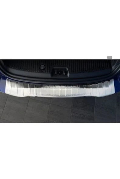 Ford Courier Uyumlu Krom Arka Tampon Üstü Koruma 2014 Sonrası Paslanmaz Çelik ürün görseli 1