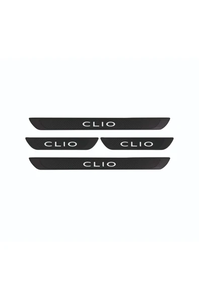 RENAULT 2019+ CLİO OLD KARBON KAPI EŞİĞİ 4 PARÇA PASLANMAZ ÇELİK ürün görseli 1