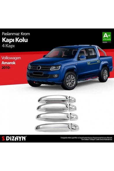 Vw Amarok Krom Kapı Kolu 4 Kapı Paslanmaz Çelik ürün görseli 1