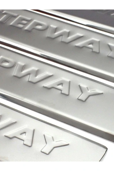 Dacia Sandero Stepway 2013> Krom Kapı Eşiği 4 Parça Paslanmaz Çelik ürün görseli 1