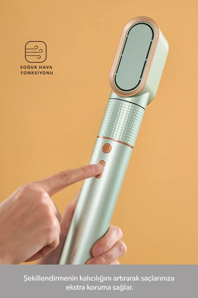 Homend Hairmony 4606H Saç Kurutma ve Şekillendirme Seti Su Yeşili - 7