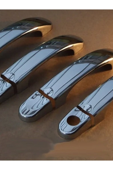 Volkswagen Caddy 2004-2010 Krom Kapı Kolu 4 Kapı Paslanmaz Çelik - Resim 2