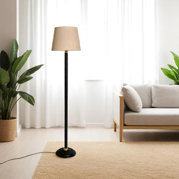 Mitro Gold Detaylı Siyah Lambader - 2