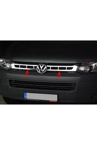 Volkswagen Transporter T-6 2010-2015 Model Arası Krom Ön Panjur 2 Parça Paslanmaz Çelik