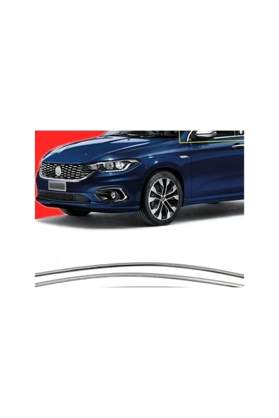 Fiat Egea Cam Çıta Çerçevesi Hb Komple Set Kromu Nikelajı 8 Parça - 1
