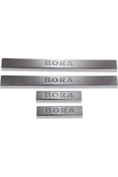 Volkswagen Bora 1998-2004 Krom Kapı Eşiği 4 Parça Paslanmaz Çelik ürün görseli 1