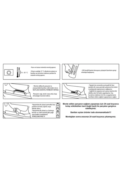 Ford Connect Ford Connect 2002-2009 Krom Yan Kapı Çıtası 4 Parça Paslanmaz Çelik - Resim 2
