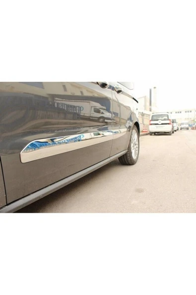 Ford Courier Krom 2014-2017 Yan Kapı Çıtası 4 Parça Paslanmaz Çelik ürün görseli 1