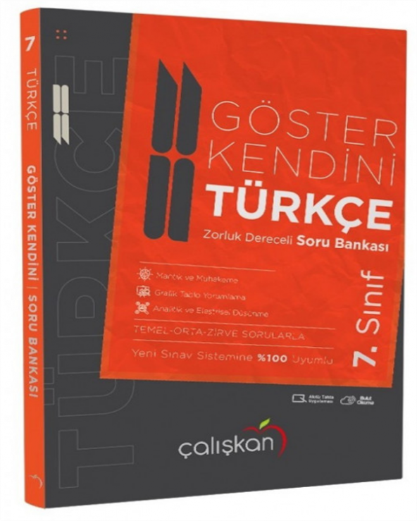 Çalışkan Yayınları 7.Sınıf  Türkçe Göster Kendini Soru Bankası