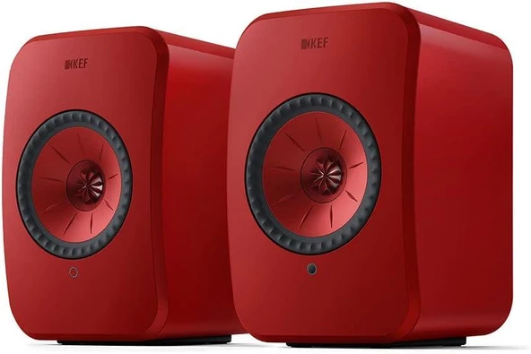 Kef LSX II Hi-Fi Kırmızı Kablosuz Ev Sinema Hoparlörü Outlet