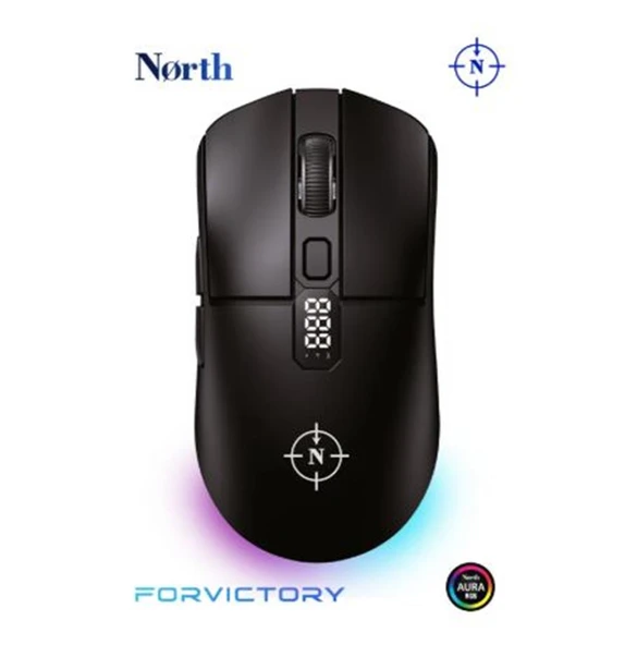 North Odin Pro WL Siyah 26K DPI 750 IPS 70G UltraLight RGB Kablosuz Gaming Mouse ürün görseli